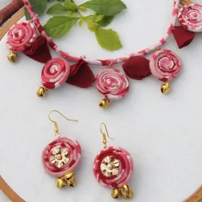 Pink necklace set