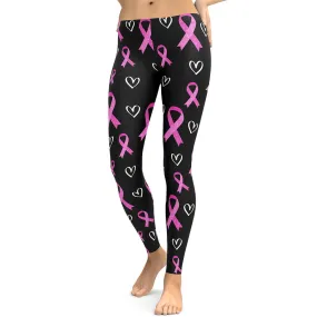 Pink Ribbon Leggings