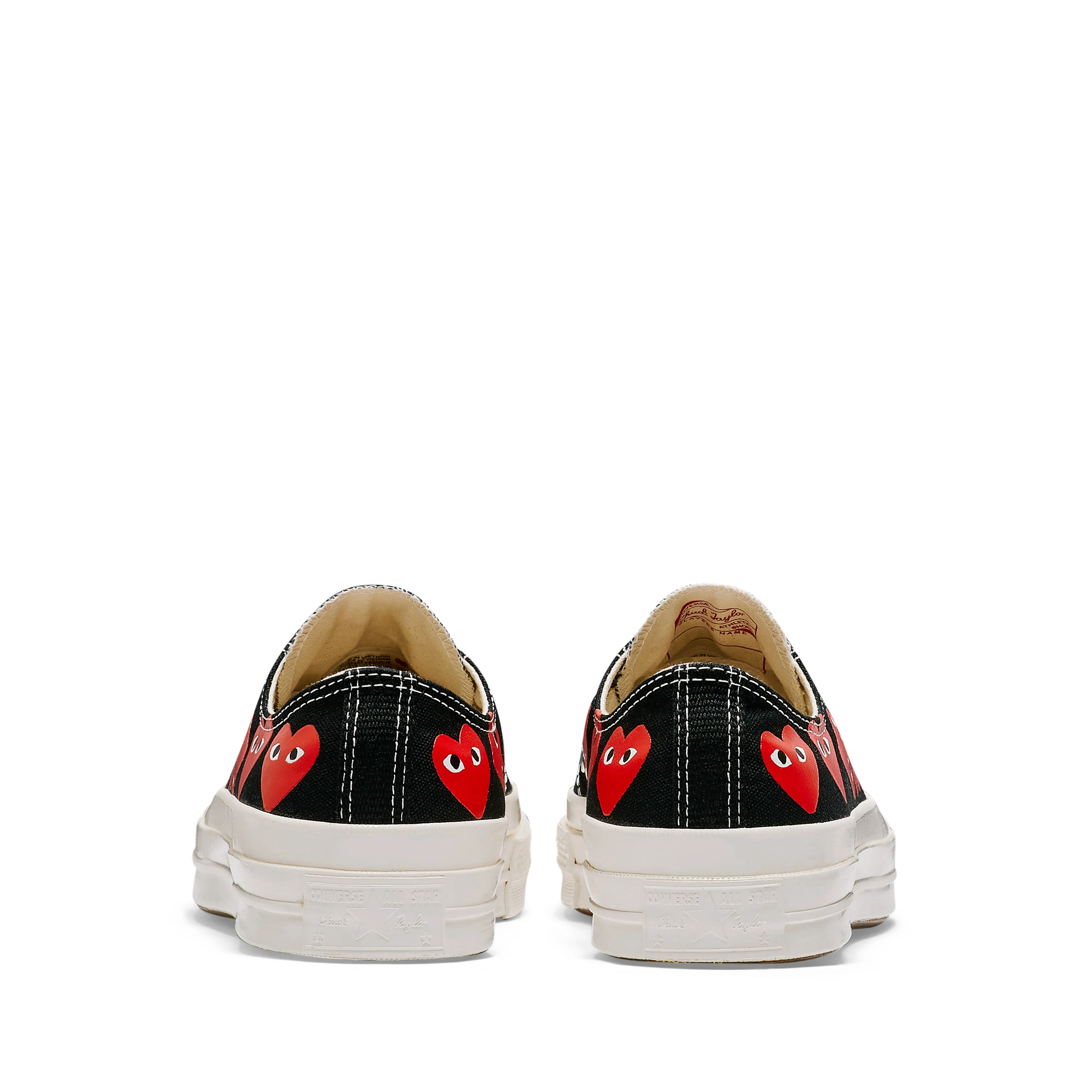 Play Converse Multi Red Heart Chuck Taylor All Star '70 Low Sneakers  Black