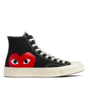 Play Converse - Red Heart Chuck Taylor All Star ’70 High Sneakers - (Black)