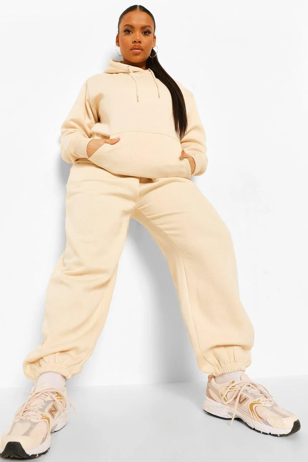 Plus Fleeceback Oversized Hoodie