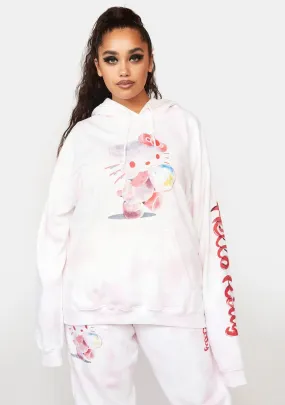 Plus Hello Kitty Bubble Tie Dye Hoodie-