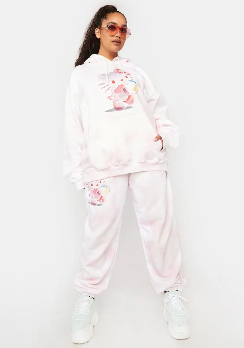 Plus Hello Kitty Bubble Tie Dye Hoodie-