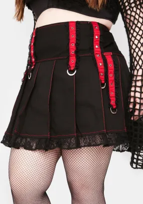 Plus Midnight Pleated Skirt-