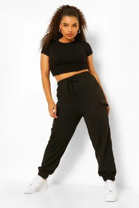 Plus Multi Pocket Cuffed Cargo Pants