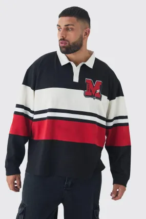 Plus Oversized Boxy Applique Polo