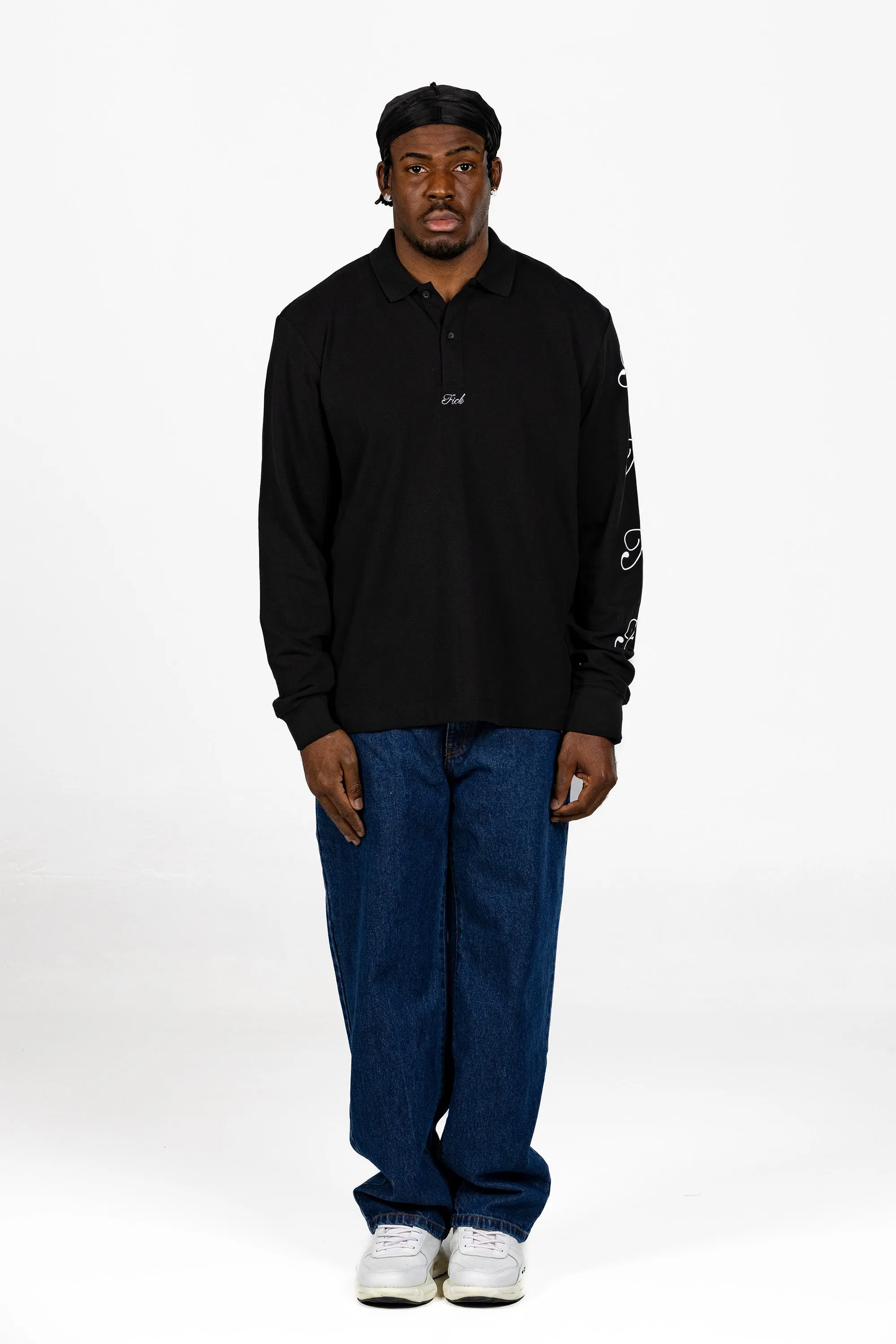 Polo Long Sleeve Fick Black