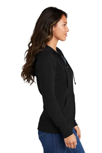 Port & Company - Ladies Core Fleece Full-Zip Hooded Sweatshirt. LPC78ZH