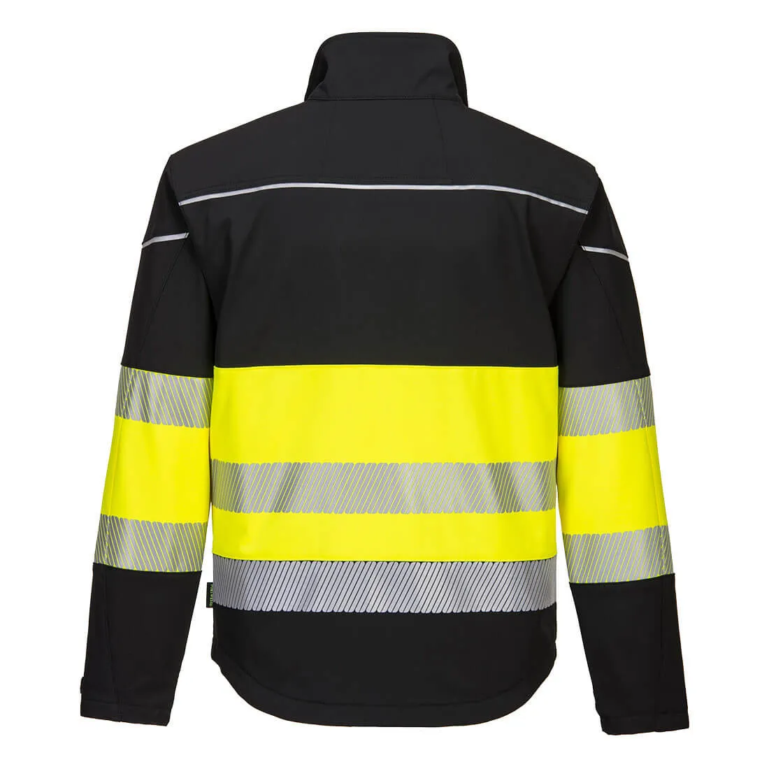 Portwest PW375 Hi Vis Softshell Jacket - Yellow / Black - Large