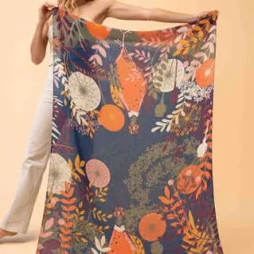 Powder Pheasant Amongst Foliage Scarf