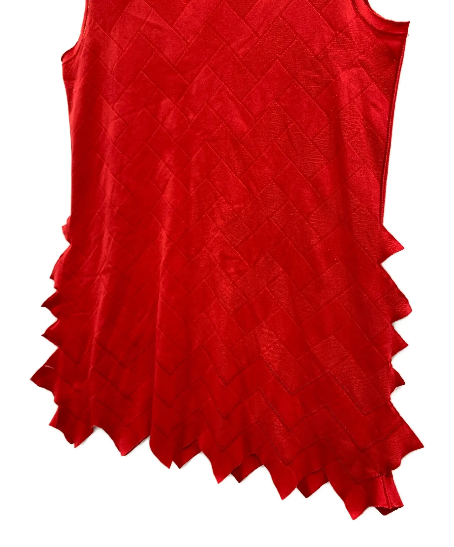 [Pre-owned] PLEATS PLEASE Zigzag weave sleeveless top PP92LK911
