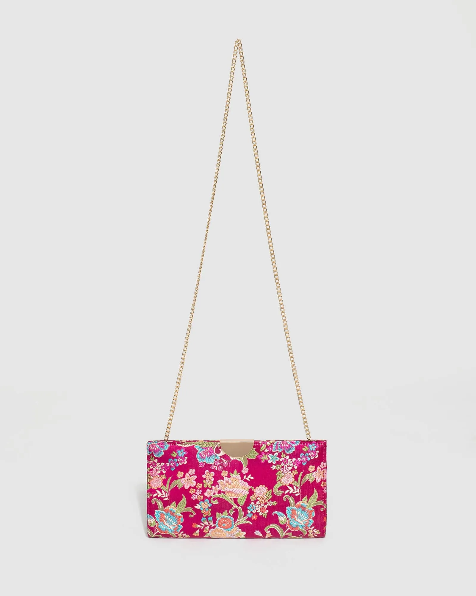 Print Carlie Disc Clutch Bag