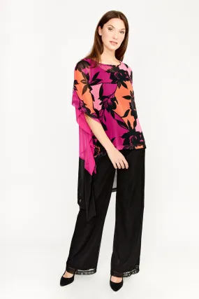 Printed Chiffon Tunic Style 233176