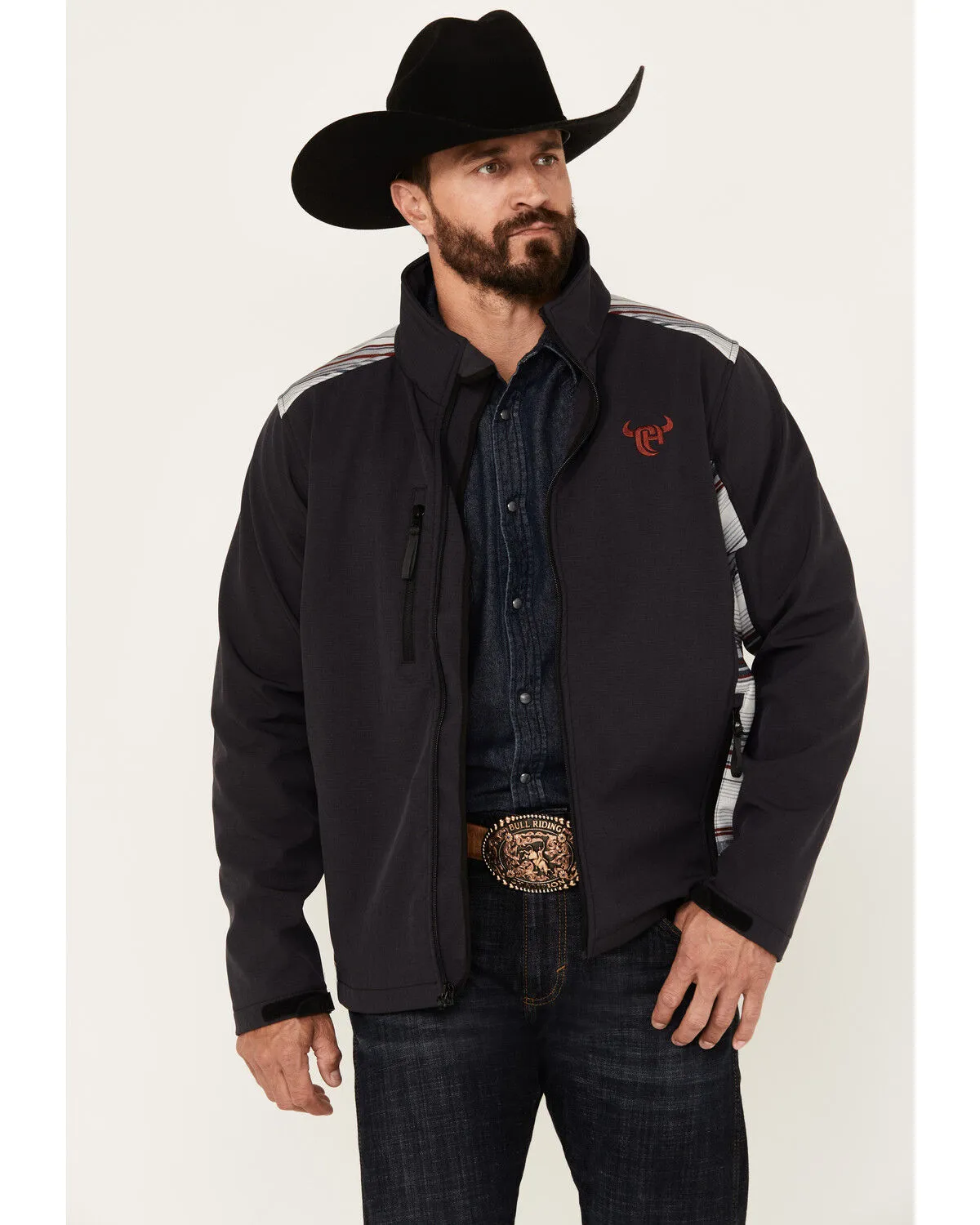 Product Name:  Cowboy Hardware Men's Serape Block Softshell Jacket