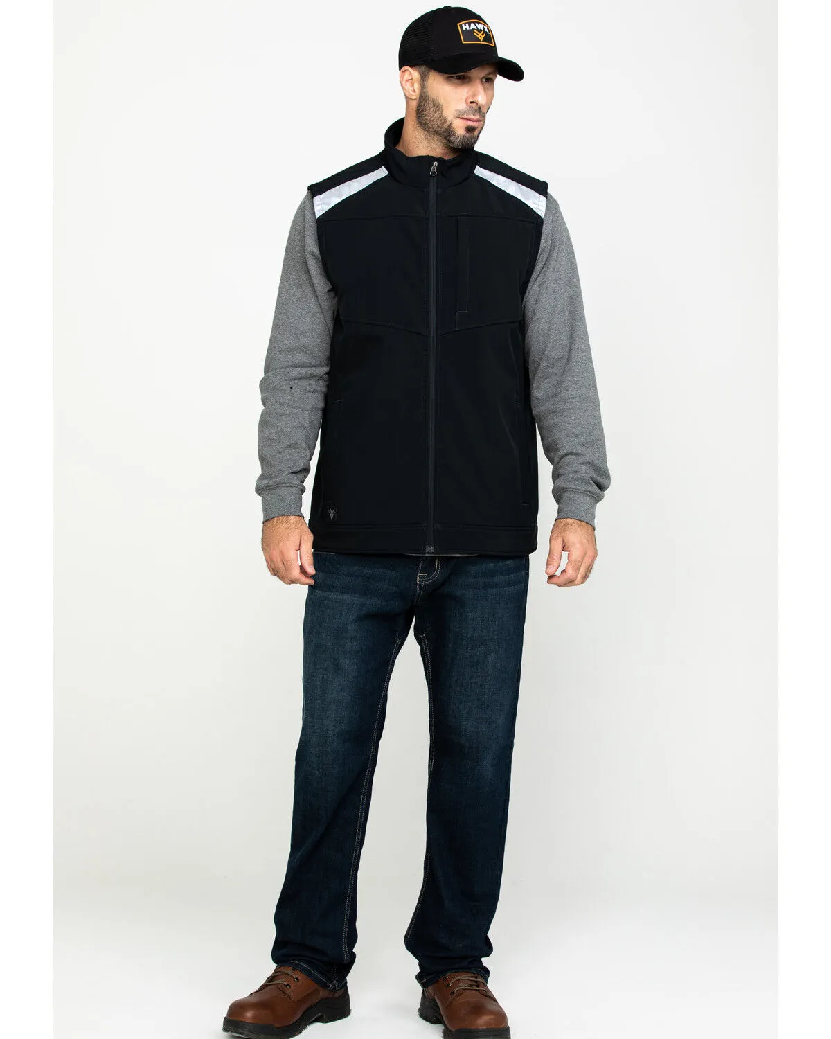 Product Name:  Hawx Men's Reflective Softshell Moto Work Vest