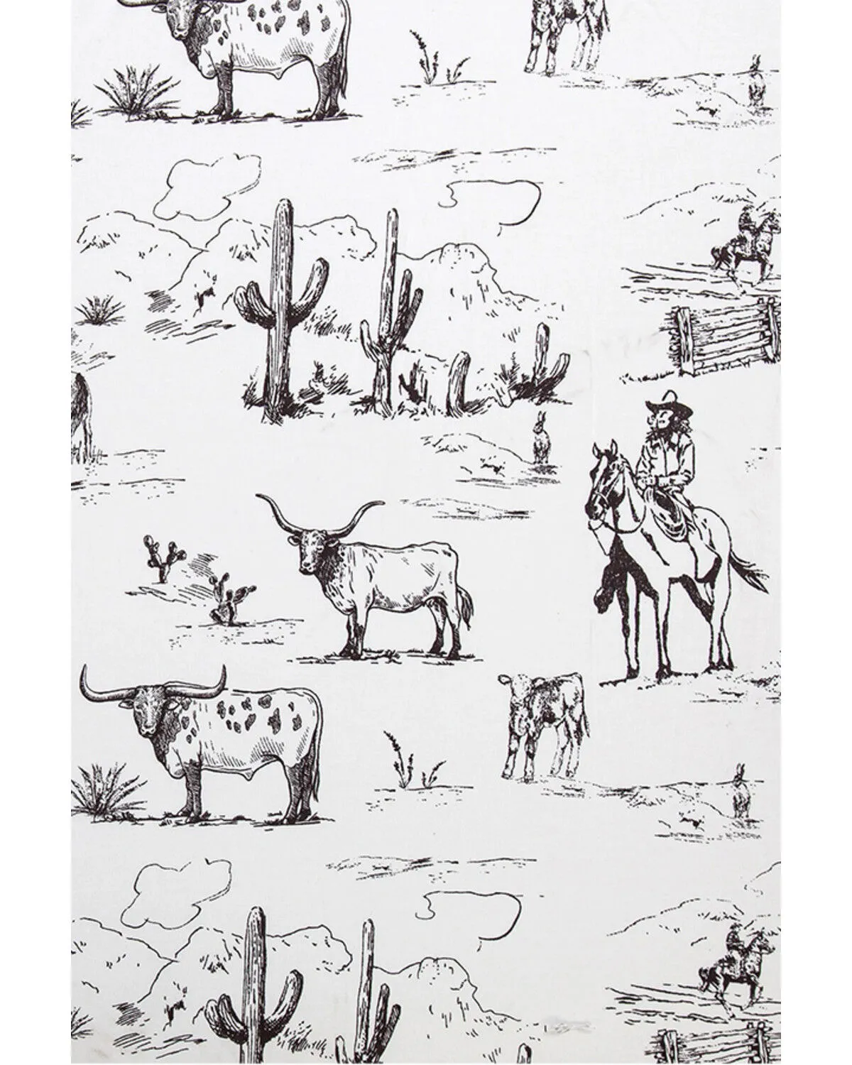 Product Name:  HiEnd Accents 200TC Cotton Ranch Life 4 Piece Sheet Set - Full Size