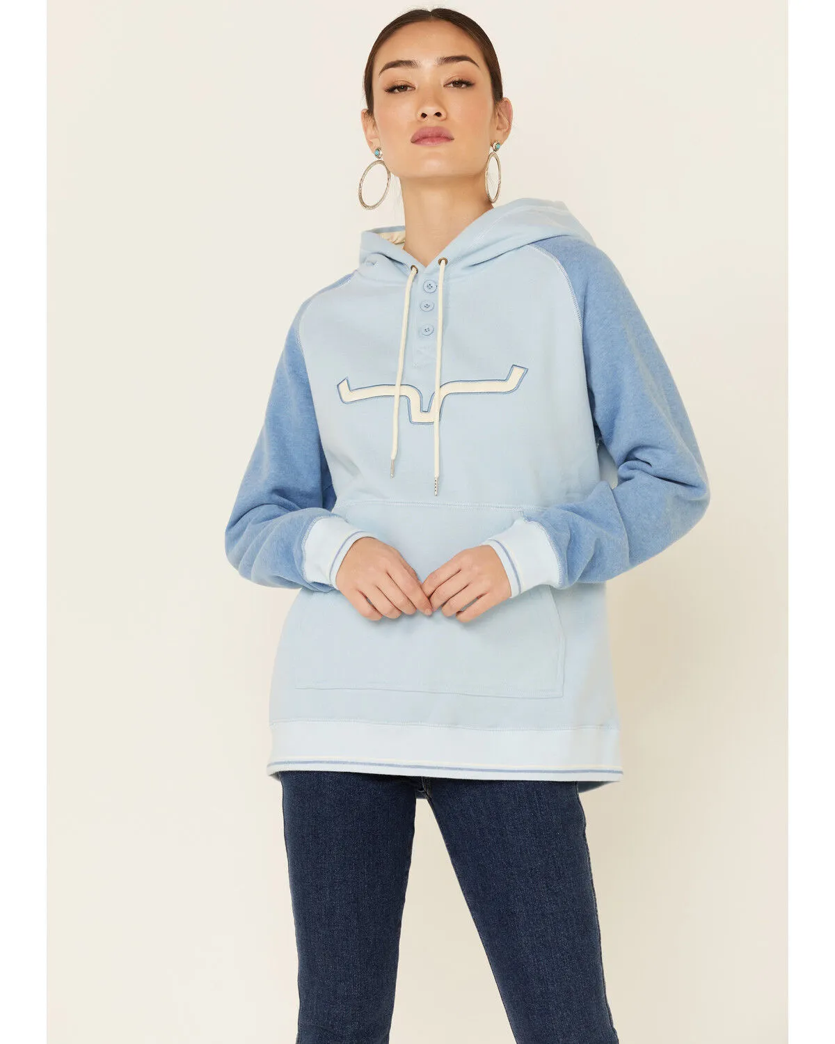 Product Name:  Kimes Ranch Women's Ash Grey Amigo Logo Hoodie
