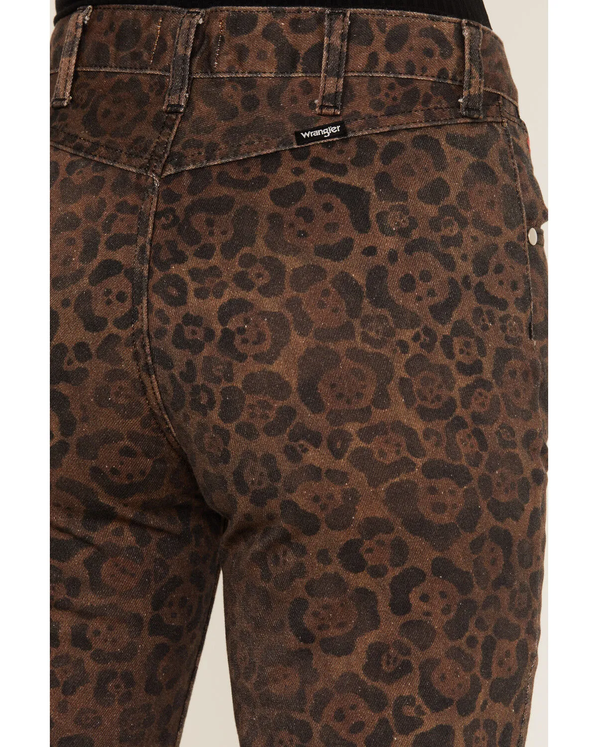 Product Name:  Wrangler X Fender Women's Leopard Print Lace-Up Denim Jeans