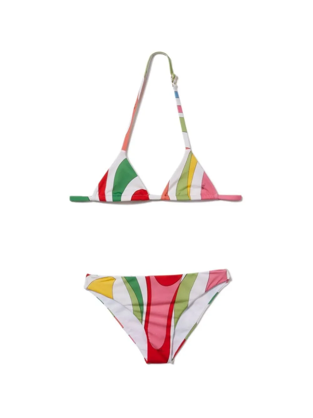 PUCCI Junior Marmo-print bikini set - White