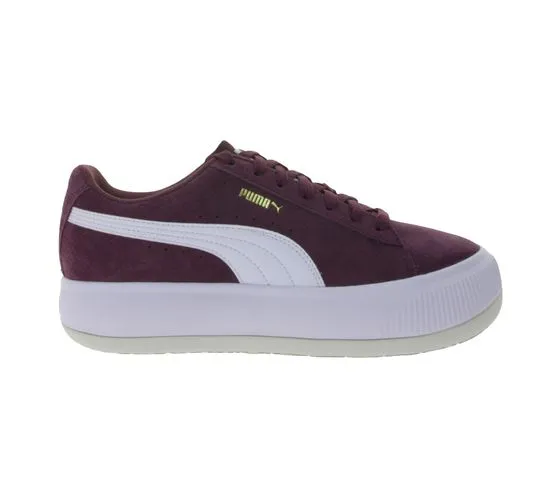 PUMA Suede Mayu baskets pour femmes chaussures à la mode en cuir véritable avec semelle intermédiaire en EVA 380686 10 violet