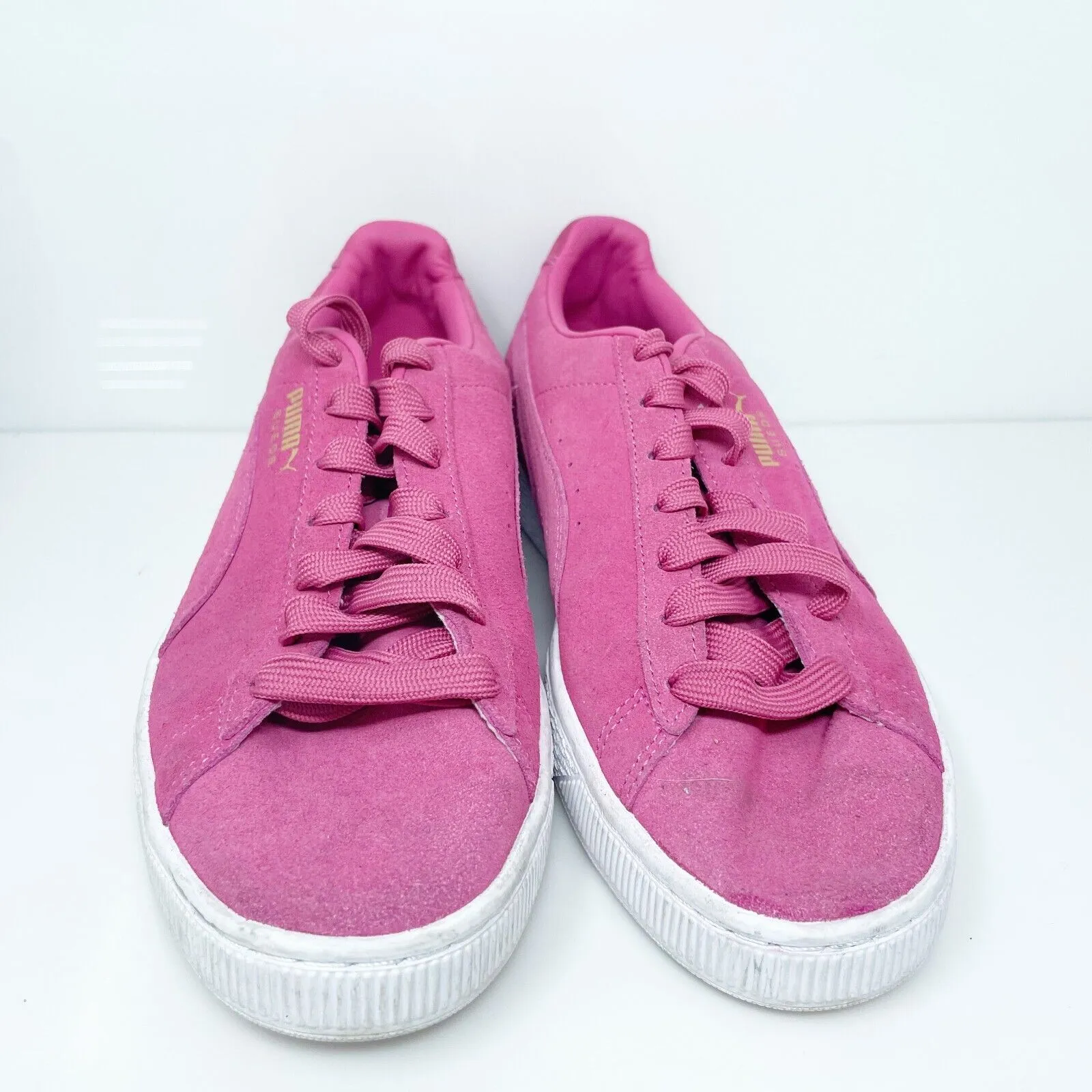 Puma Womens Suede Classic 21 381410-52 Pink Casual Shoes Sneakers Size 10