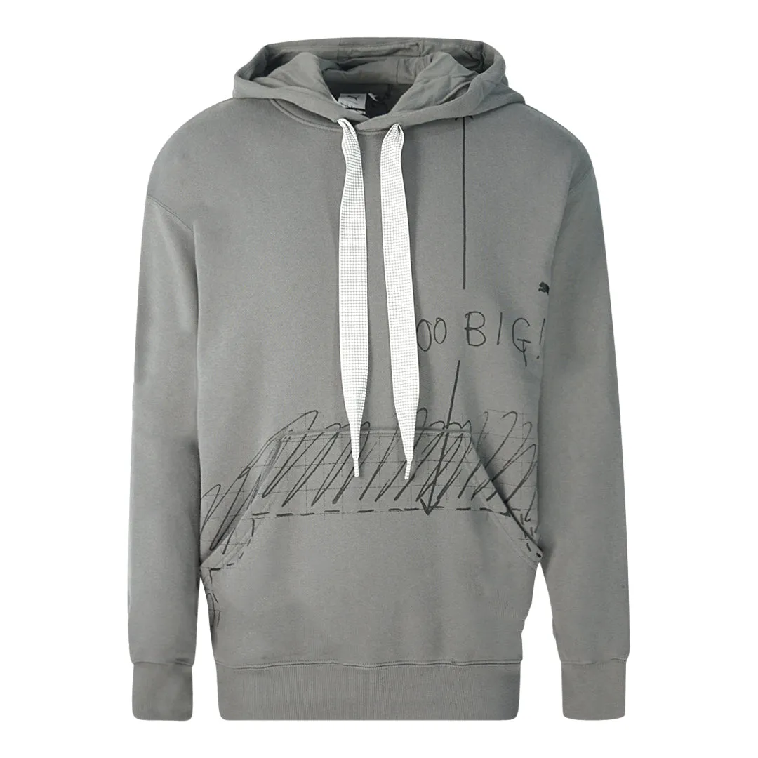 Puma x Michael Lau Too Big Graphic Grey Hoodie
