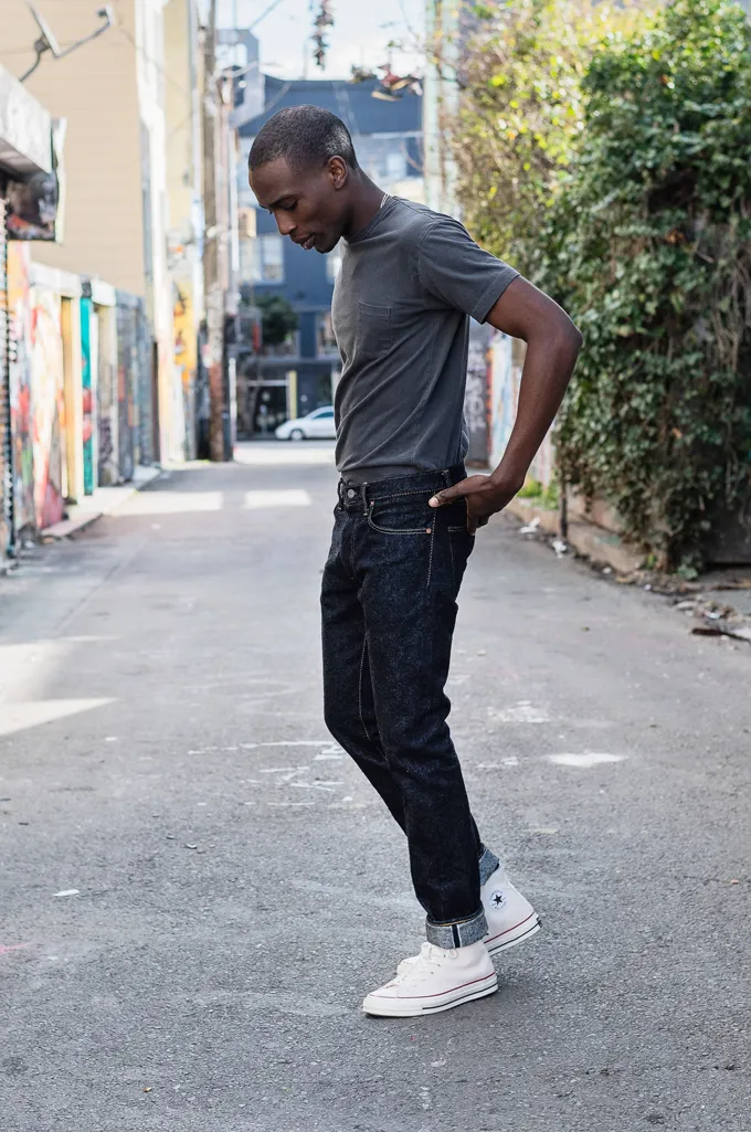 Pure Blue Japan NP-013 17oz Nep Denim Jeans - Slim Tapered