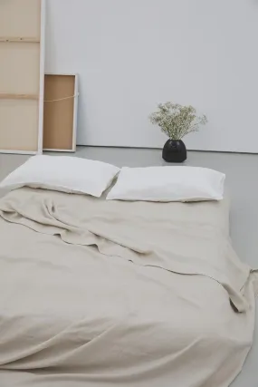 Queen Flat Sheet - Oatmeal