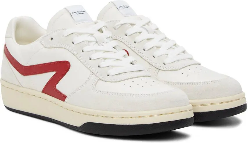 Rag & bone Off-White Retro Court Sneakers