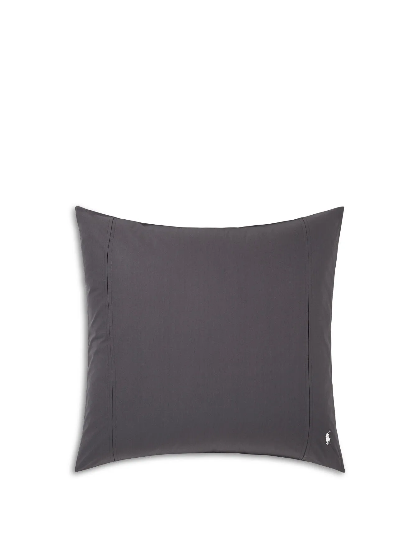 Ralph Lauren Home Player Square Housewife Pillowcase Pair Grey