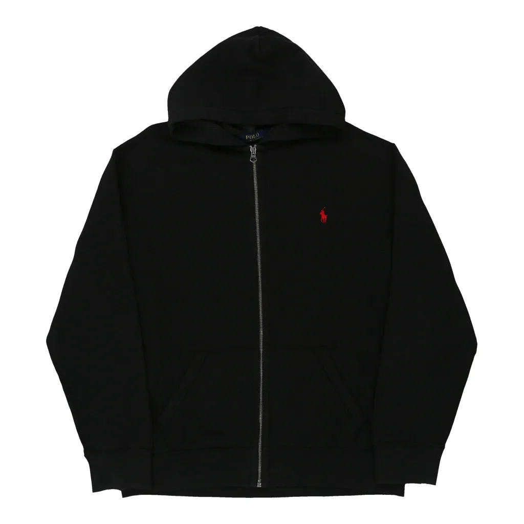 Ralph Lauren Hoodie - XL Black Cotton Blend