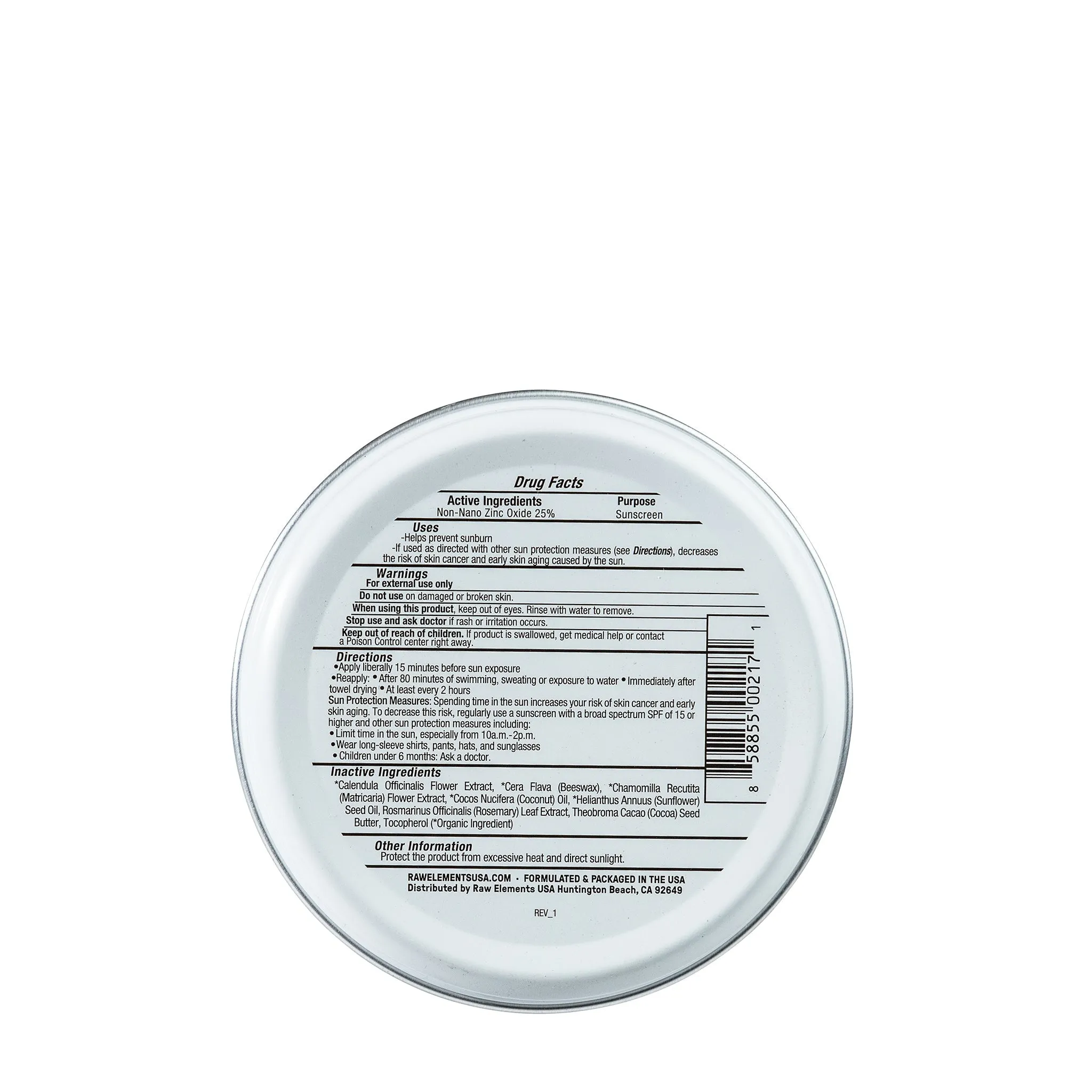 Raw Elements Baby + Kids Tin Sunscreen-SPF 30+