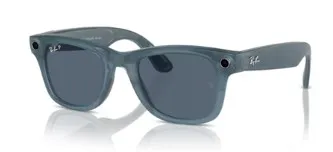 Ray Ban Meta-Wayfarer RW4006 67552V Sunglasses Jeans/Polarized Blue 50-22-150