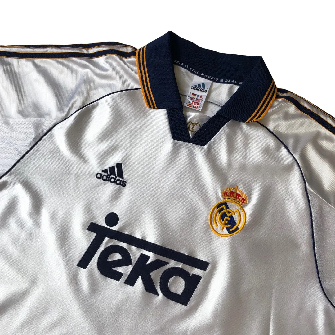 Real Madrid Original 1998/2000 Adidas Home Vintage Football Shirt Medium