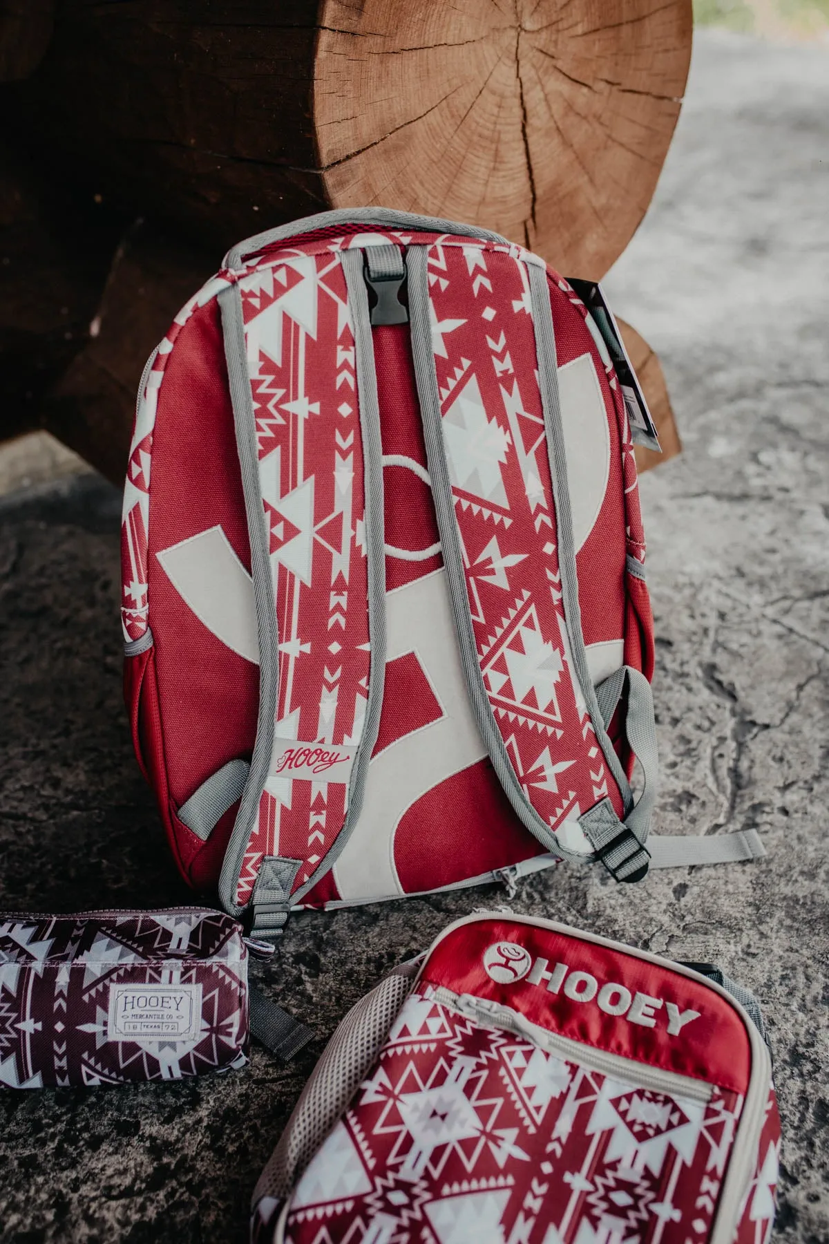 'Recess' Hooey Burgundy/ Blue Backpack
