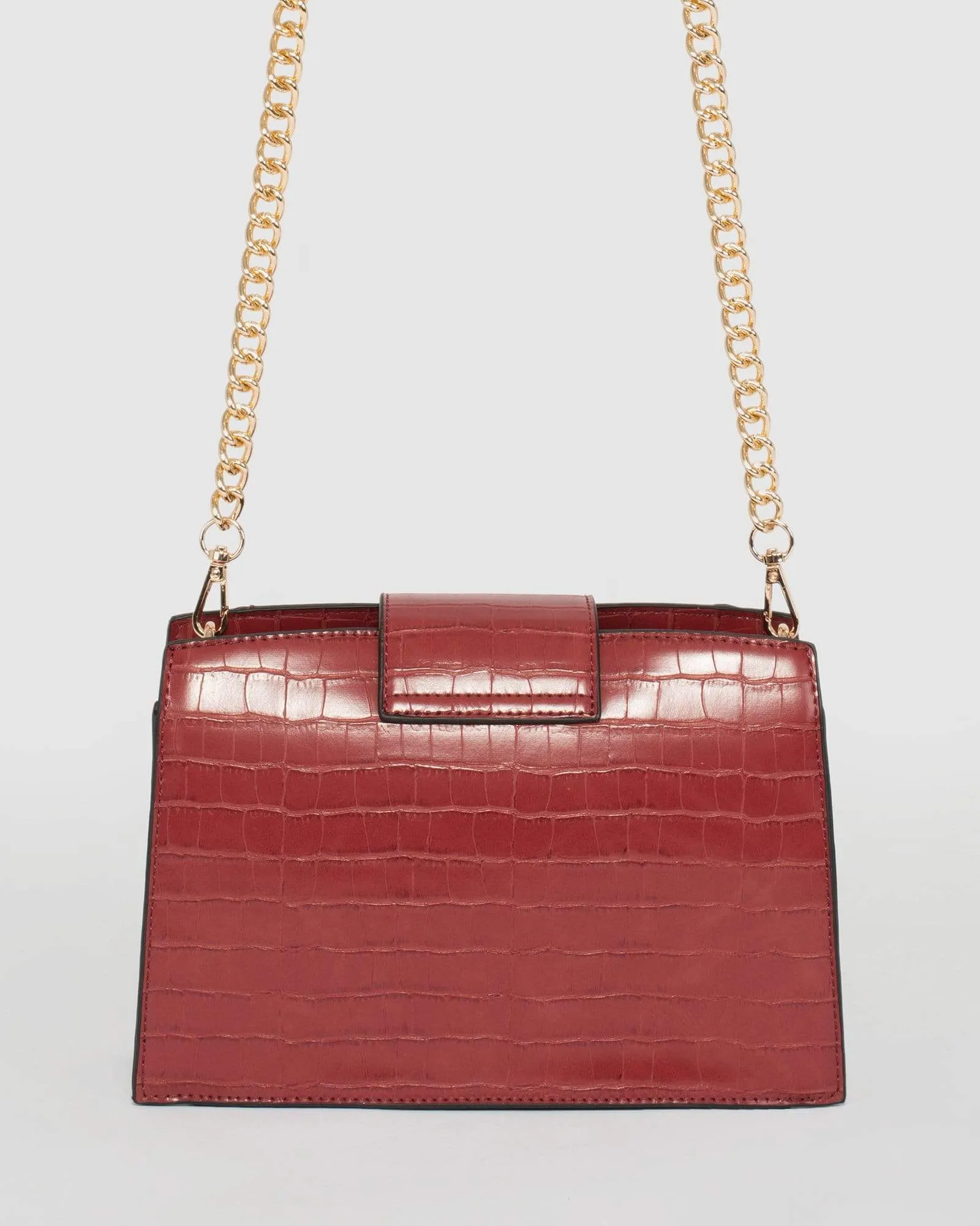 Red Avalee Ring Crossbody Bag