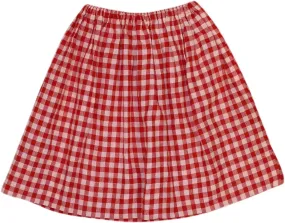 Red Checked Skirt | ThriftTale
