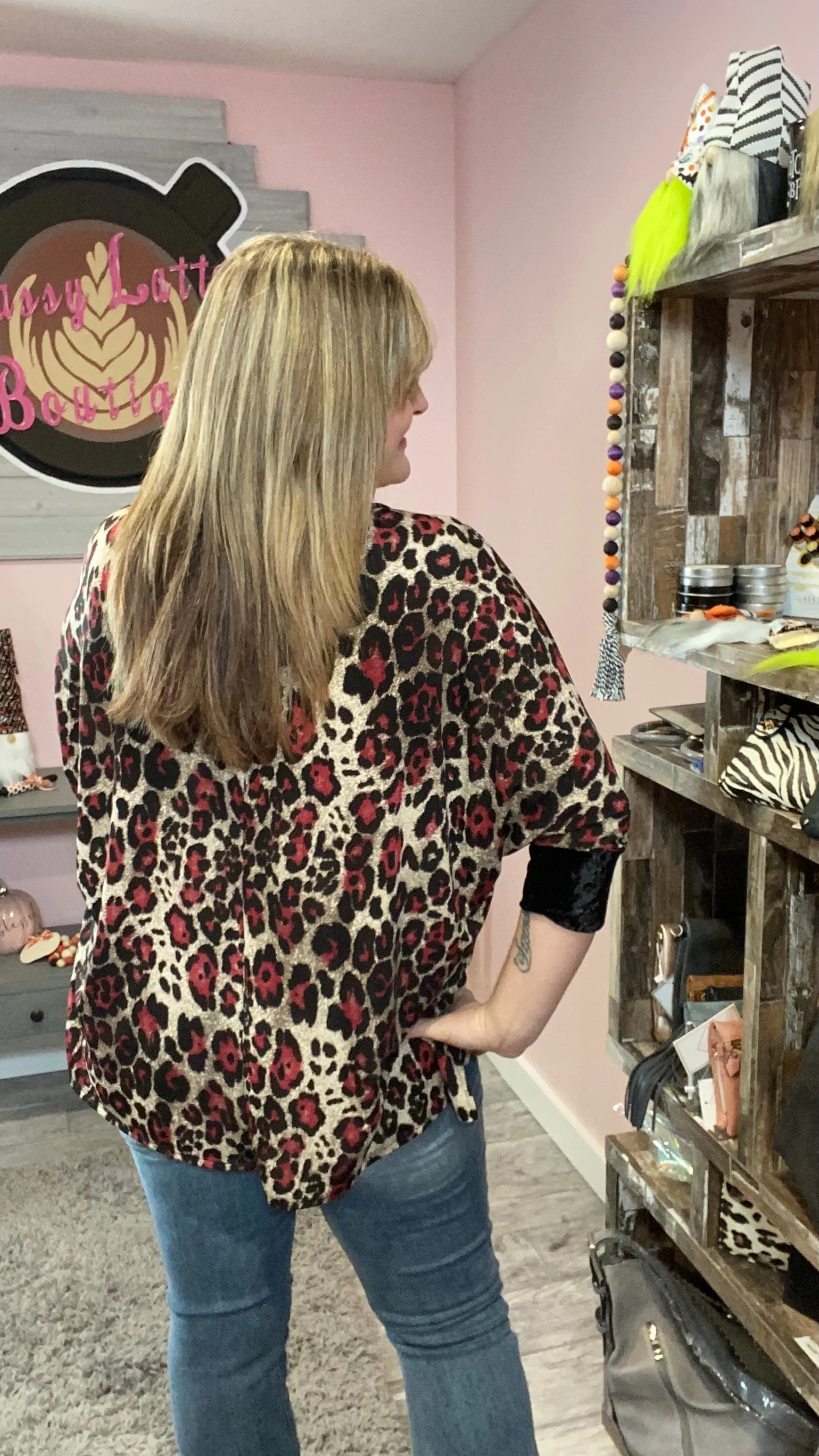 Red Leopard Sassy Tunic
