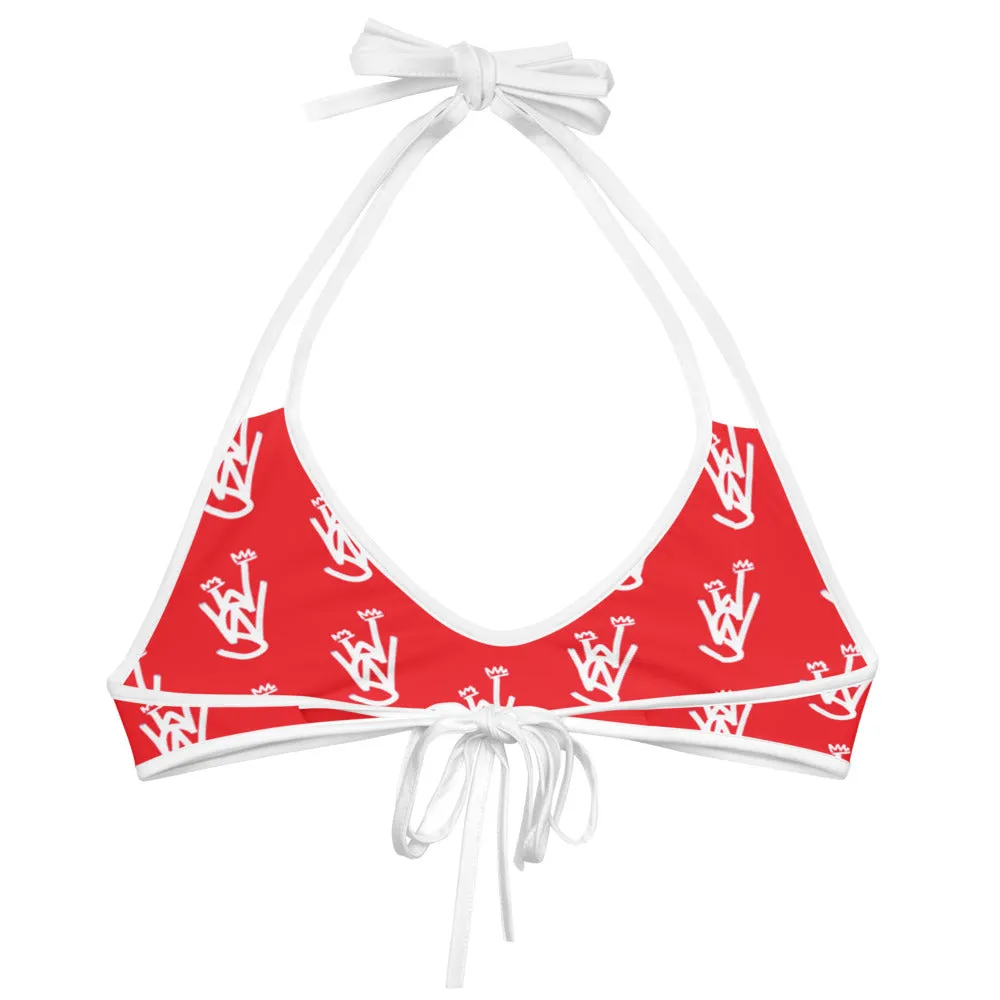 RED Reversible Bikini Top