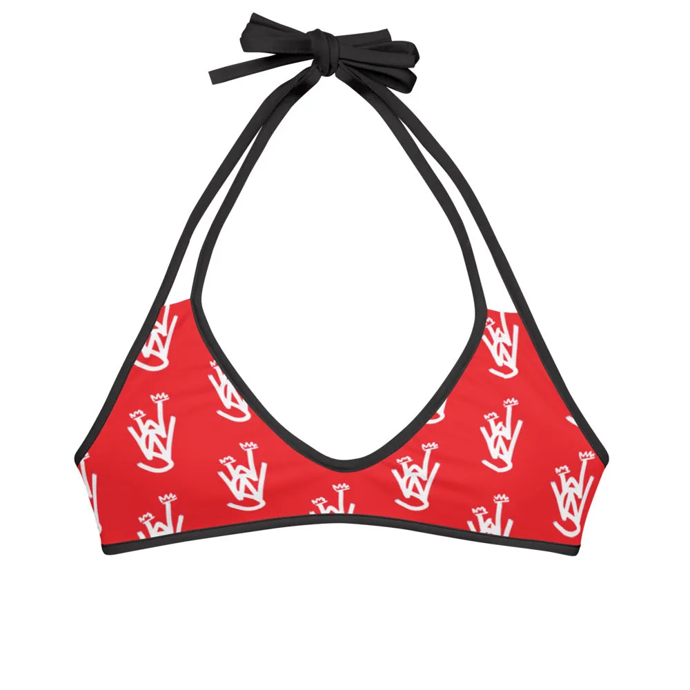 RED Reversible Bikini Top
