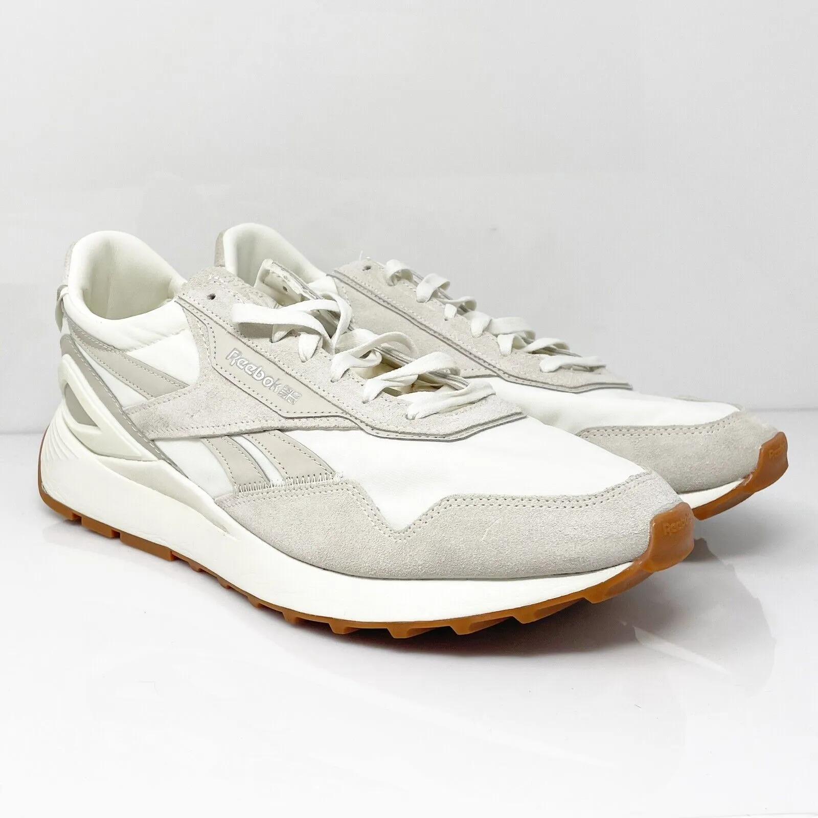 Reebok Mens Classic G55275 White Running Shoes Sneakers Size 13