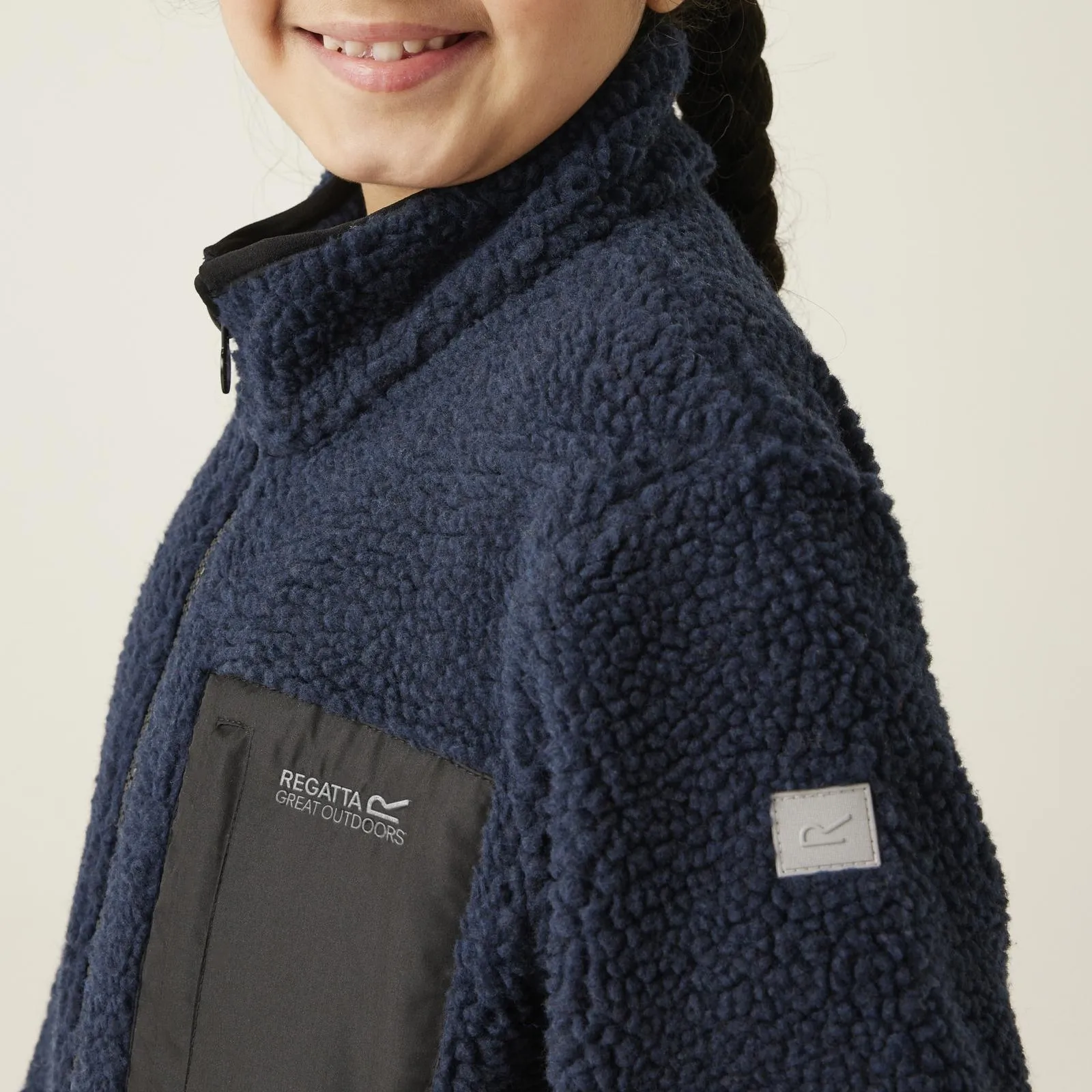 Regatta Kids Frankie Full Zip Outdoor Borg Fleece Jacket