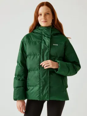 Regatta Womens Orla Kiely Padded Jkt Baffled/Quilted Jacket- Rain Cloud Print - Green