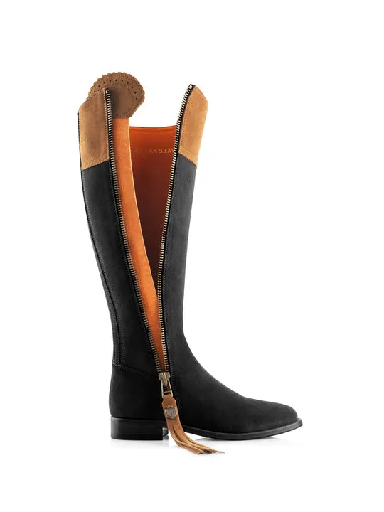 Regina       20% Off   |   Save £75  tan & black Flat Knee-high Boots        - Regular Fit