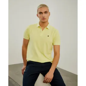 Regular fit cotton piqué polo