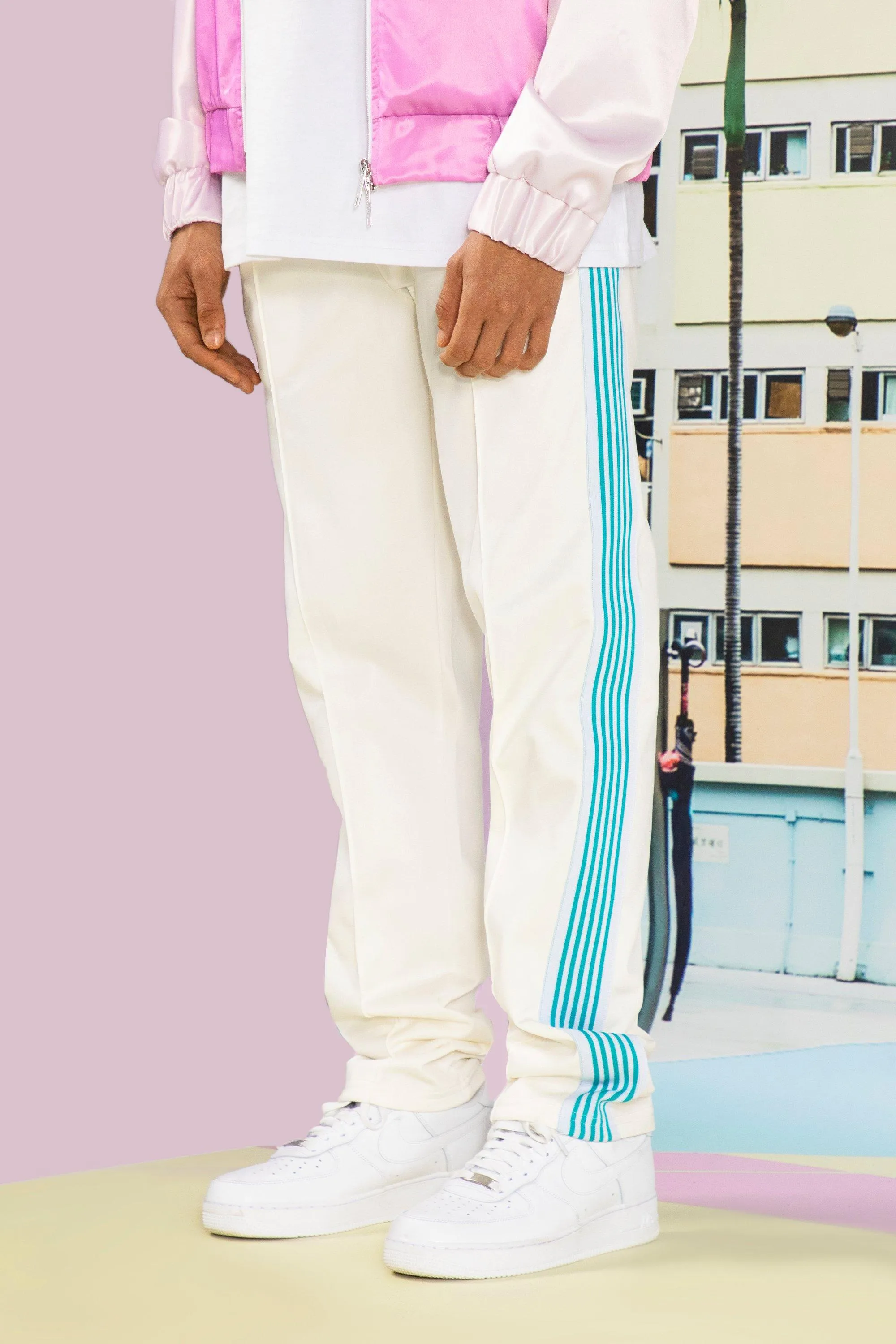 Regular Fit Tricot Tape Joggers