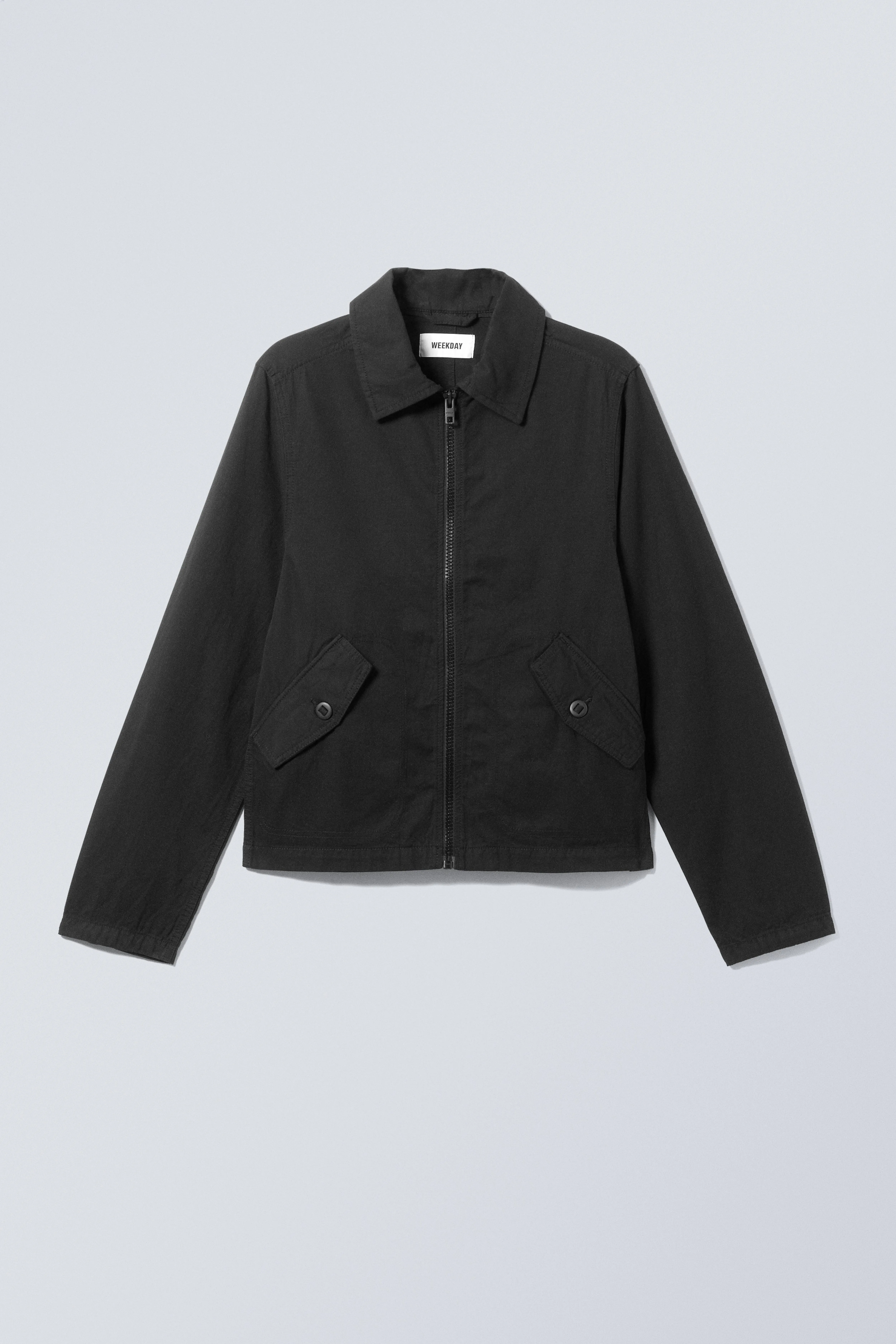 Regular Linen Blend Jacket - Long sleeve - Regular length - Black - Men | H&M GB