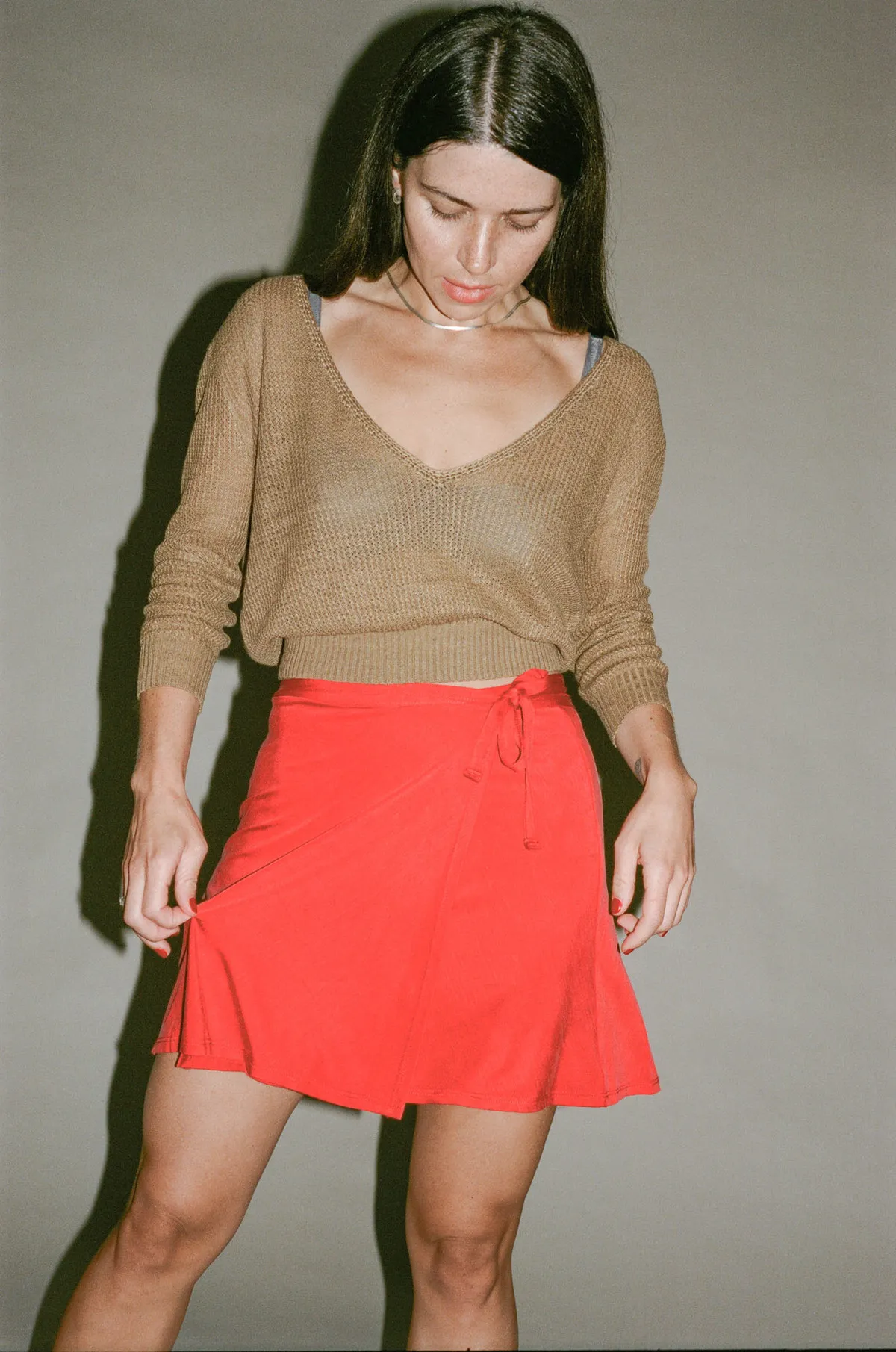 Rhythm Wrap Skirt - Coral