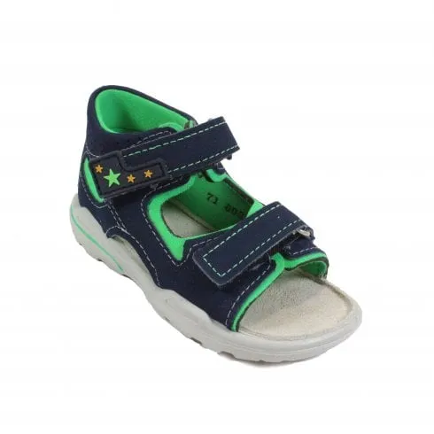 Ricosta Manto | Navy | Childrens Rip Tape Sandals