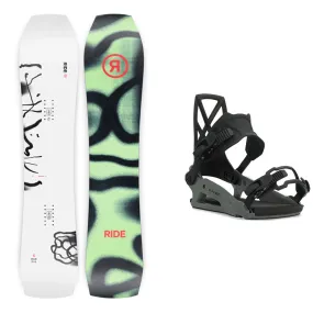 Ride Warpig Snowboard / C-4 Snowboard Bindings Package 2024